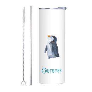 Winter Theme Stainless Steel Tumbler - Penguin