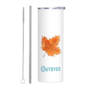 Autumn Theme Stainless Steel Tumbler - Maple Leaf