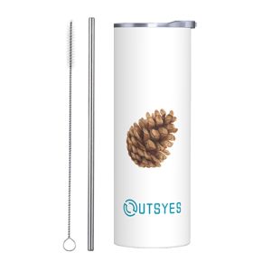Autumn Theme Stainless Steel Tumbler - Pine Cone