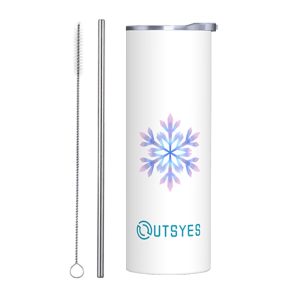 Winter Theme Stainless Steel Tumbler - Snowflake